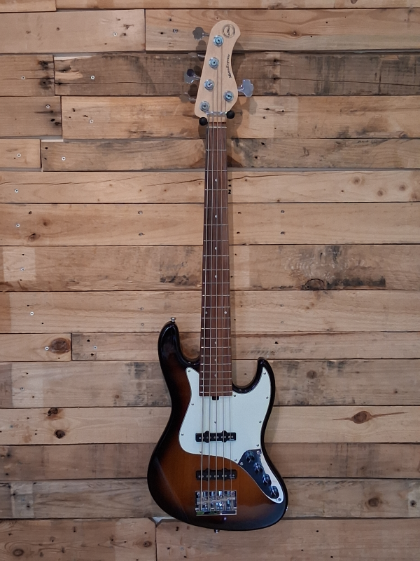 Sadowsky MetroExpress 21-Fret Vintage J/J Bass, Morado Fingerboard, 5-String, Tobacco Sunburst Transparent High Polish, second hand